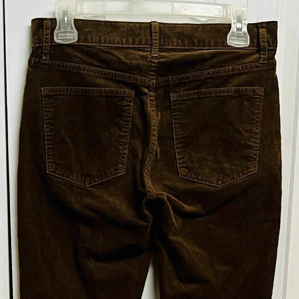 GAP Girlfriend Dark Brown Corduroy Crop Pants Size 26